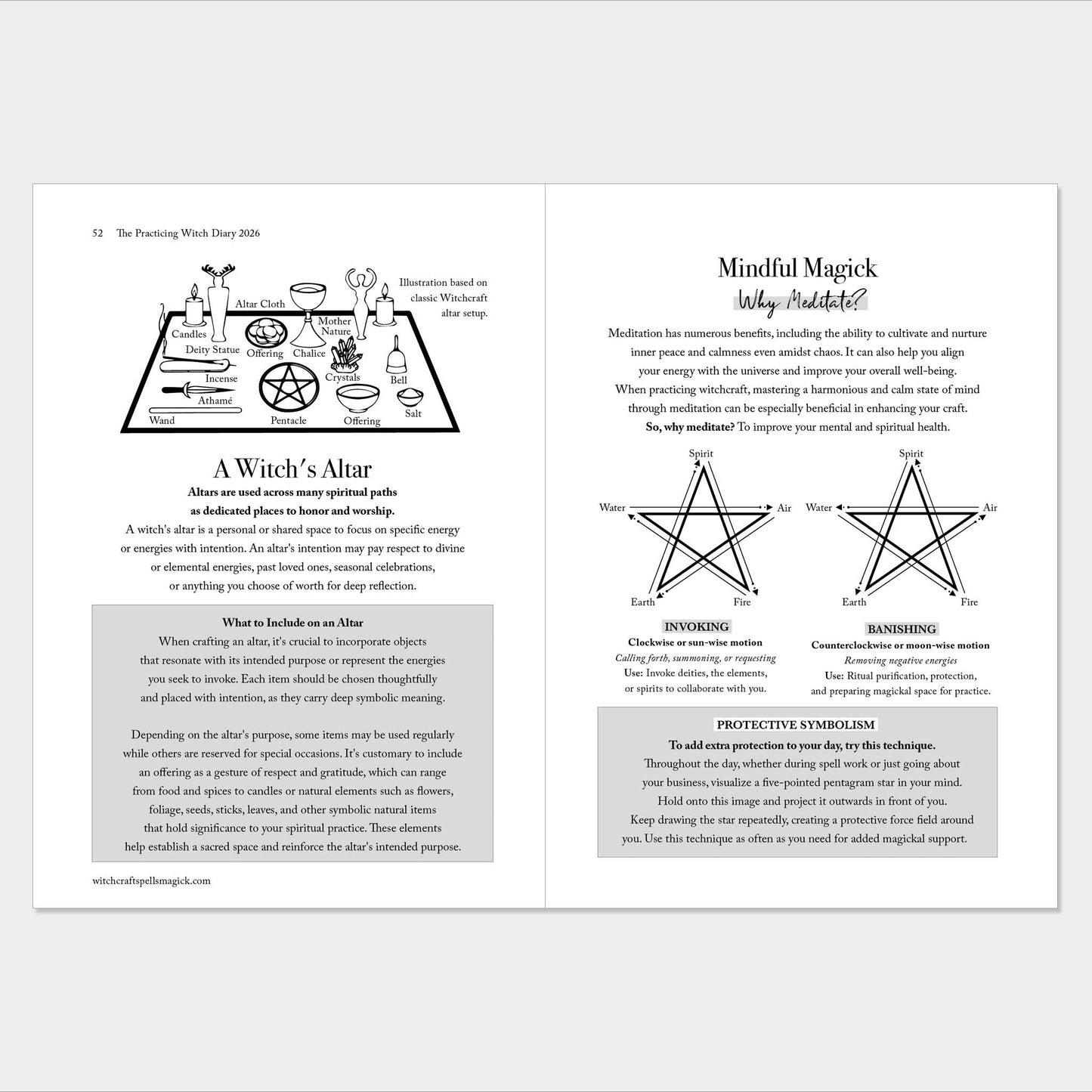 The Practicing WITCH DIARY 2026 – Book of Shadows. A Comprehensive Guide for Witches