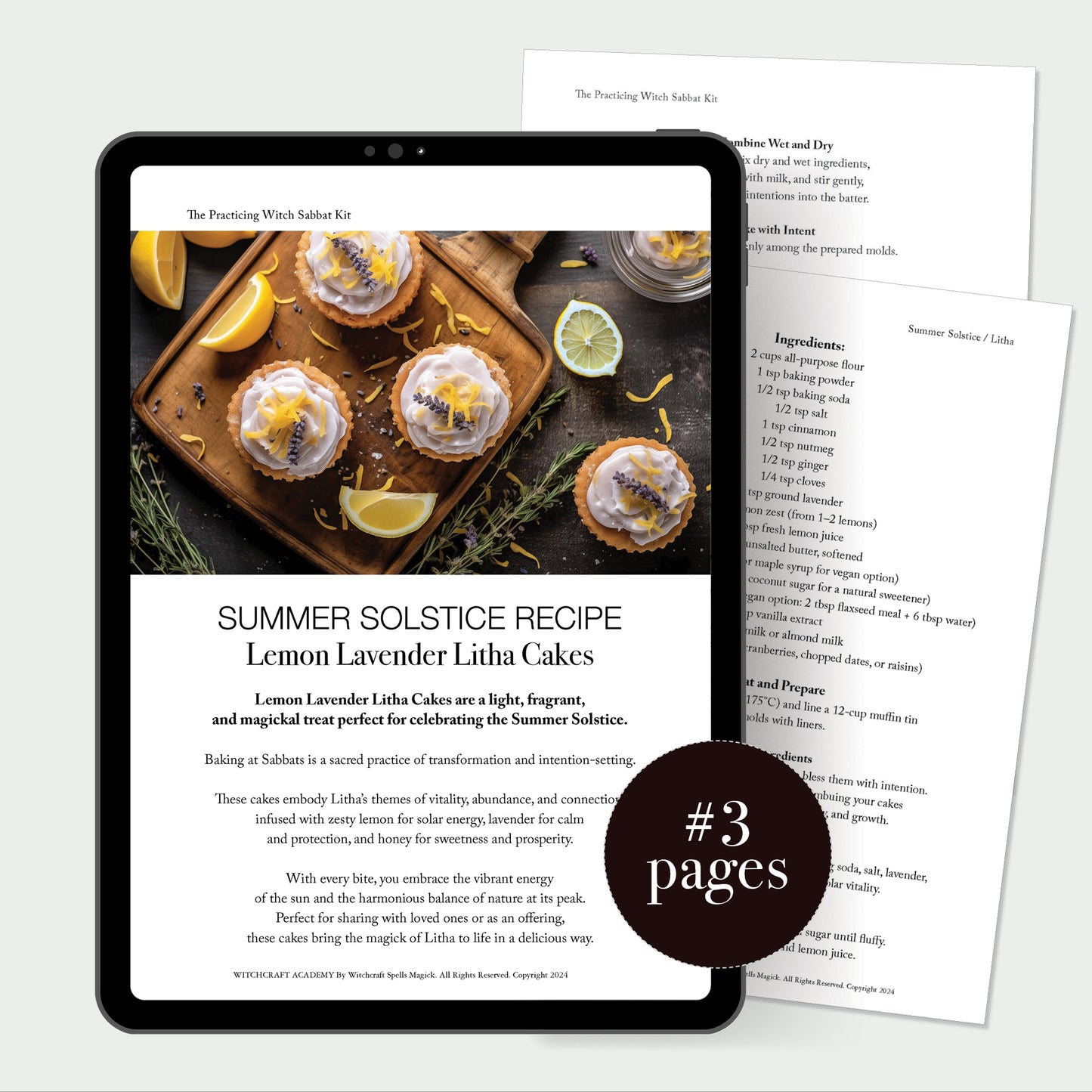 Summer Solstice / Litha Digital Kit – Witch's Sabbat Bundle for Spells, Rituals & Celebrations