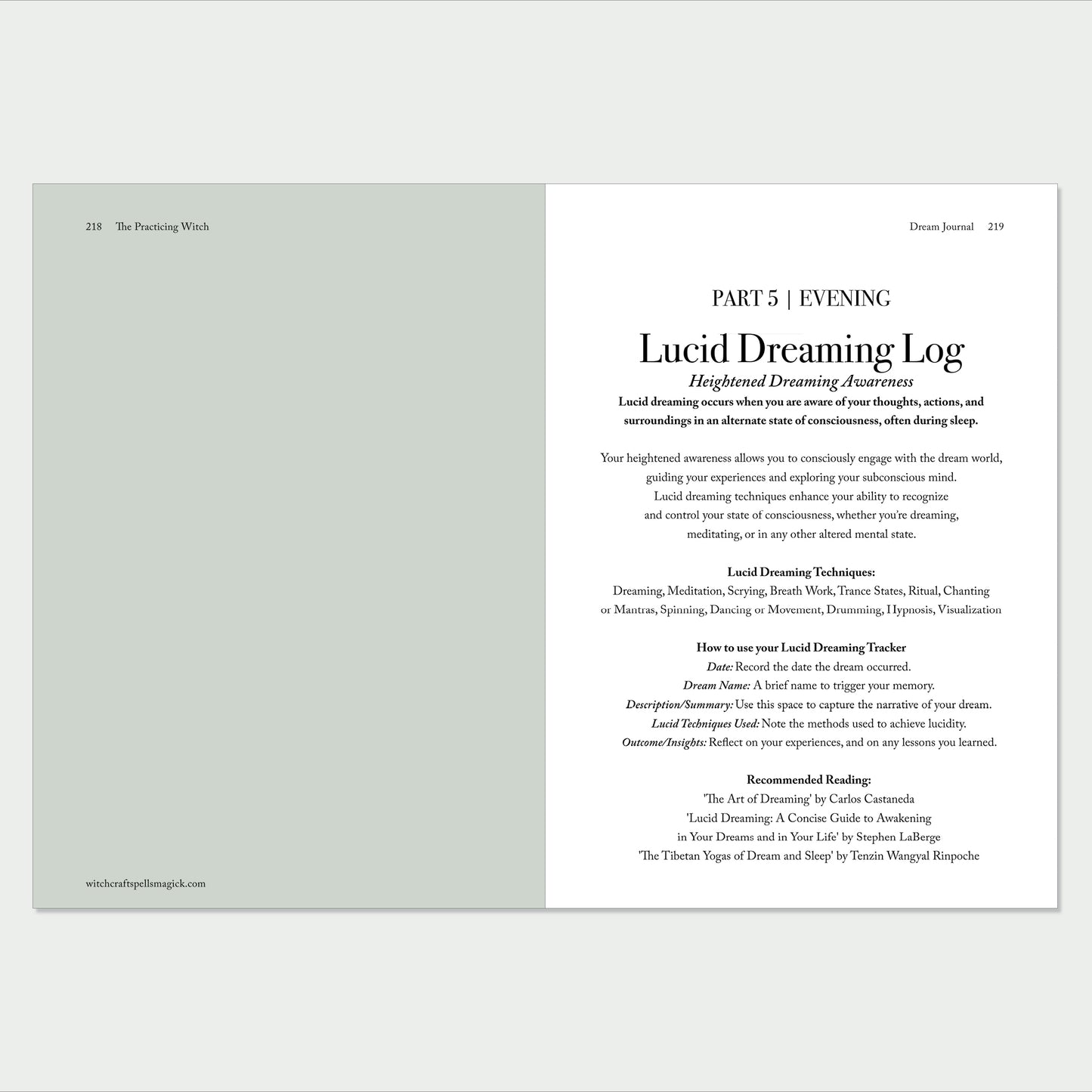 The Practicing Witch DREAM Journal. Discover the Magick of your Dreams