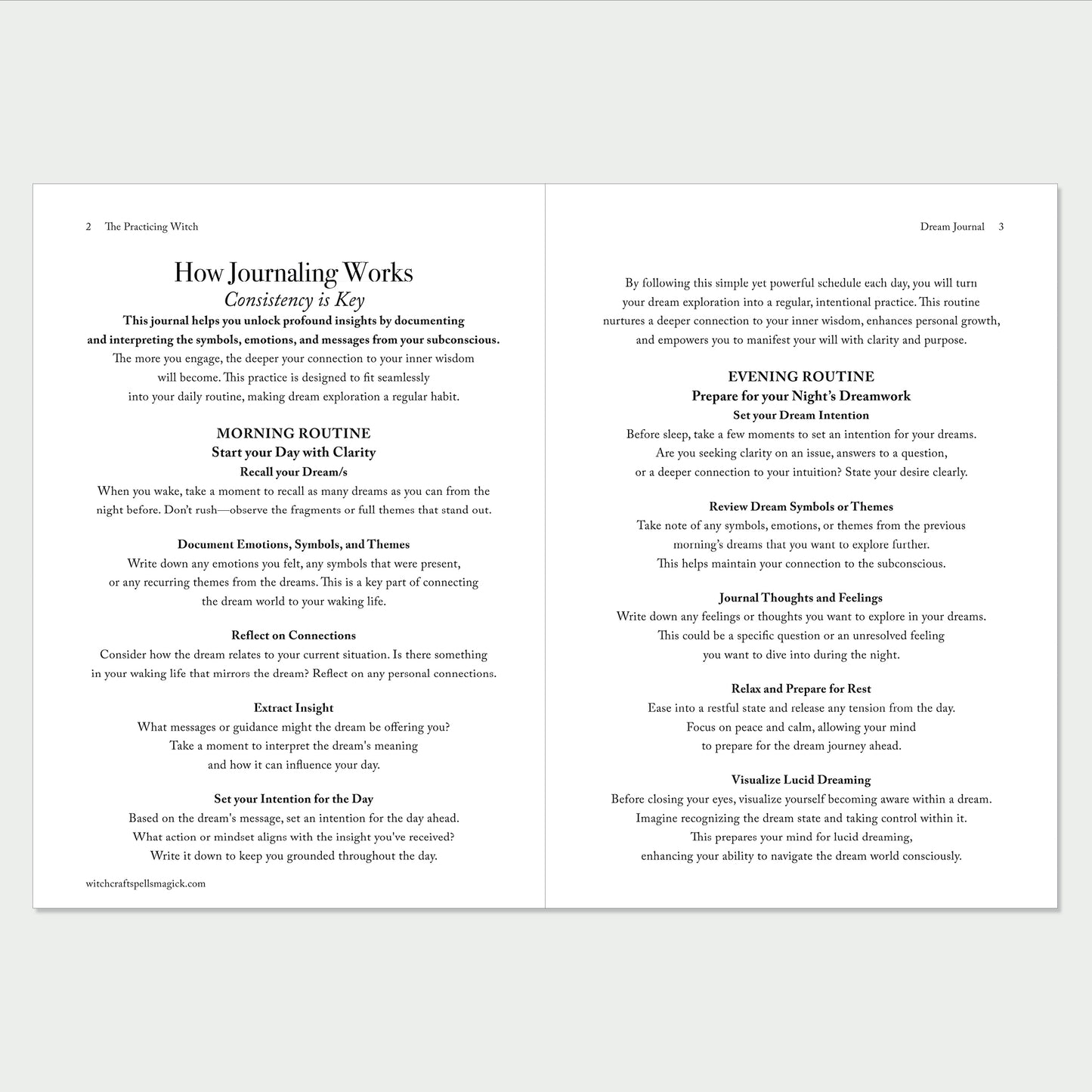 The Practicing Witch DREAM Journal. Discover the Magick of your Dreams