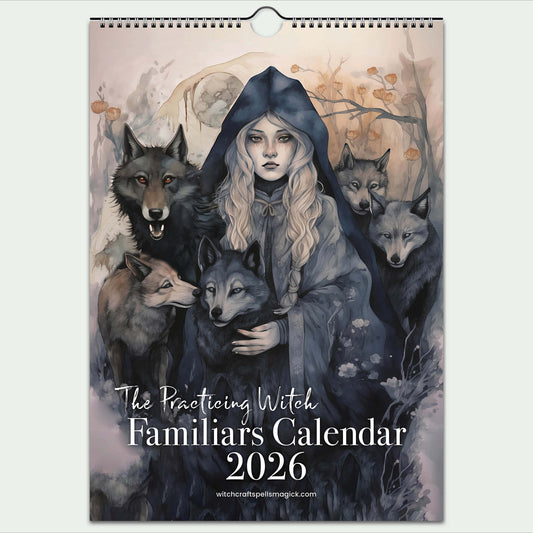 2026 Witch Familiars Calendar – Spirit Animal Guides for Every Month