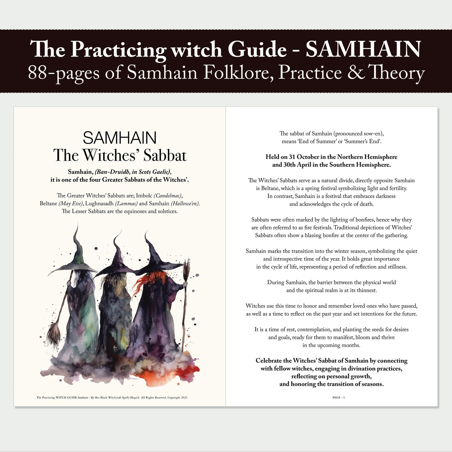 The Practicing Witch - SAMHAIN Guide - Digital - The Greater Witches' Sabbat