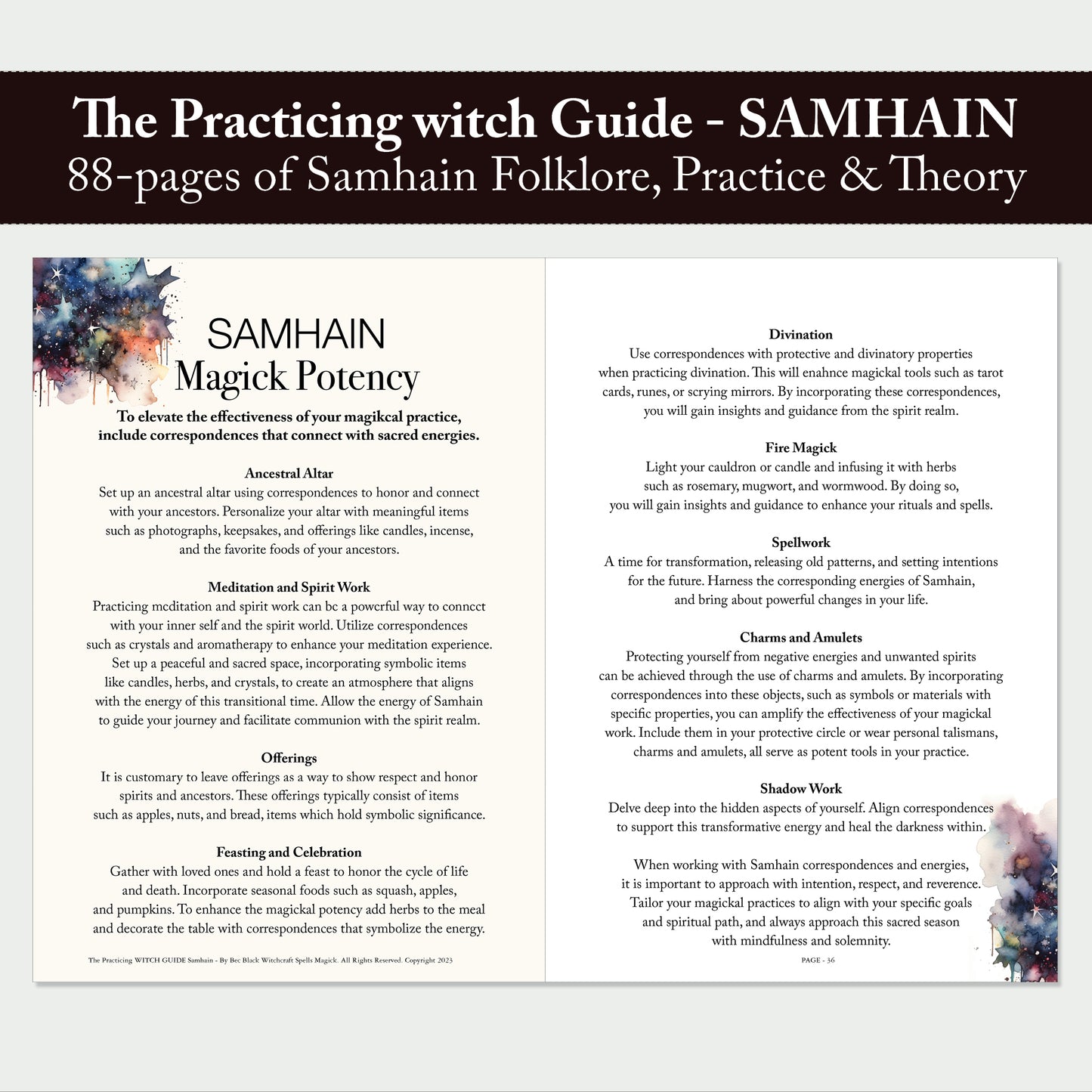 The Practicing Witch - SAMHAIN Guide - Digital - The Greater Witches' Sabbat