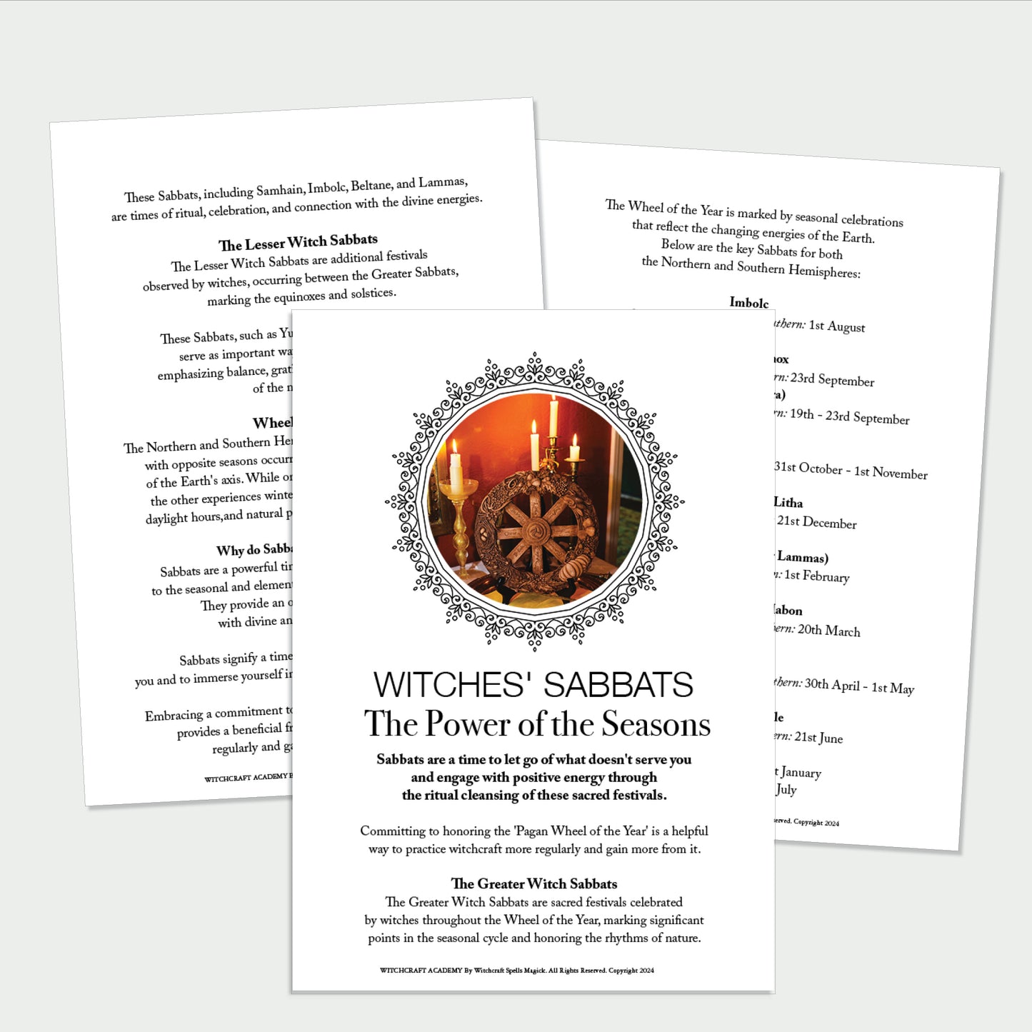 Witch’s Sabbats Digital Bundle – Spells, Rituals & Seasonal Magick