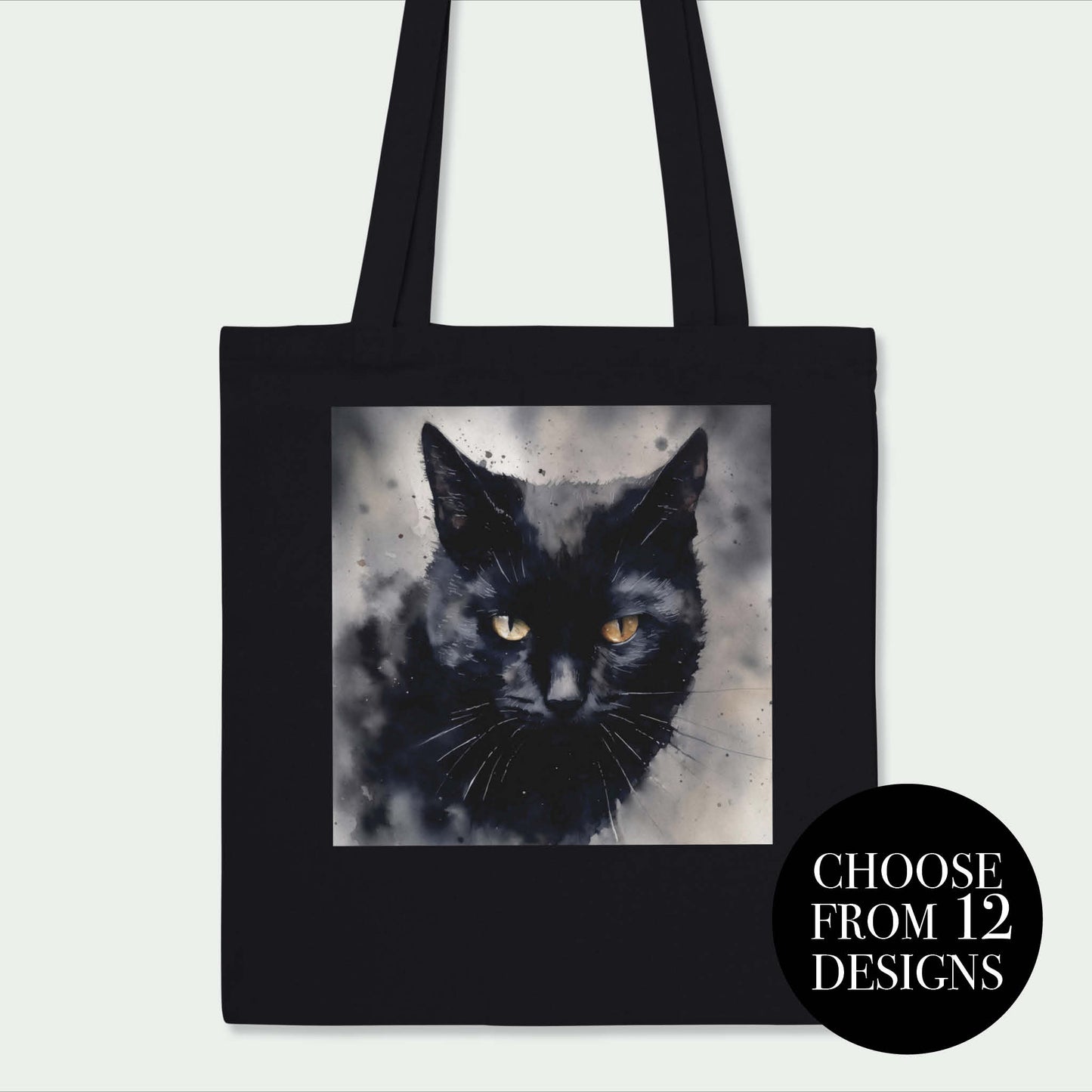 Witch Familiar Tote Bag – 12 Spirit Animal Designs for Witches