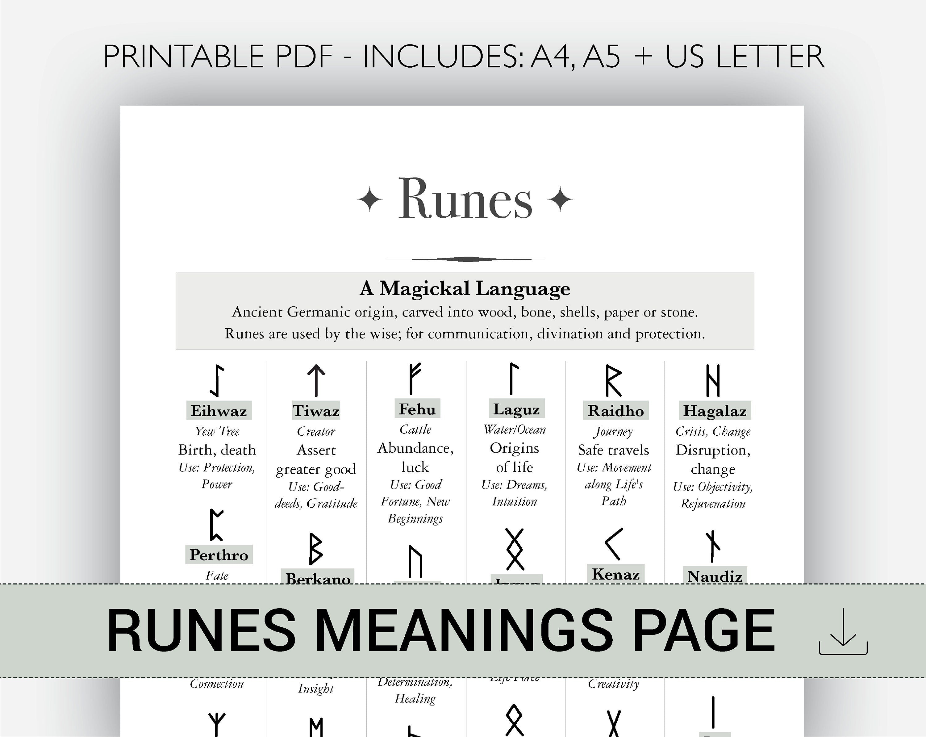 Runes for Beginners: A Guide to Understanding and Using the Ancient  Germanic Alphabet (Paperback) 