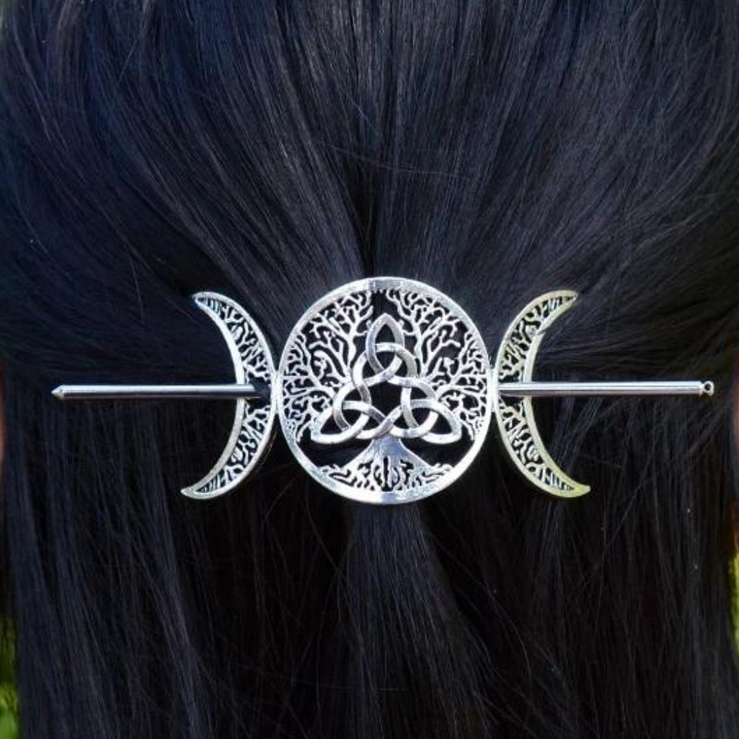 Viking Dragon Celtics Knot Hair Clip Pagan Hair Accessories