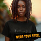 WEAR YOUR SPELL Witch T-shirt. Insight and Clarity Spell. Magickal correspondences: Sigil, Salt & Scrying