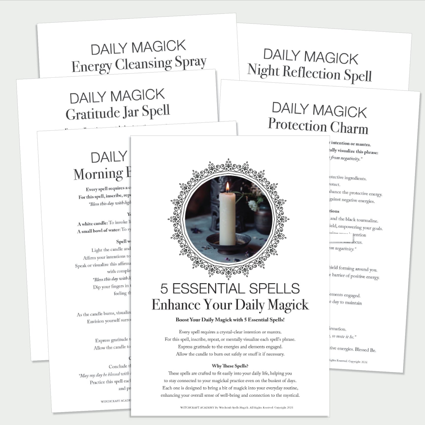 Spells and Magick Witchcraft Academy Digital Bundle + BofS Guide