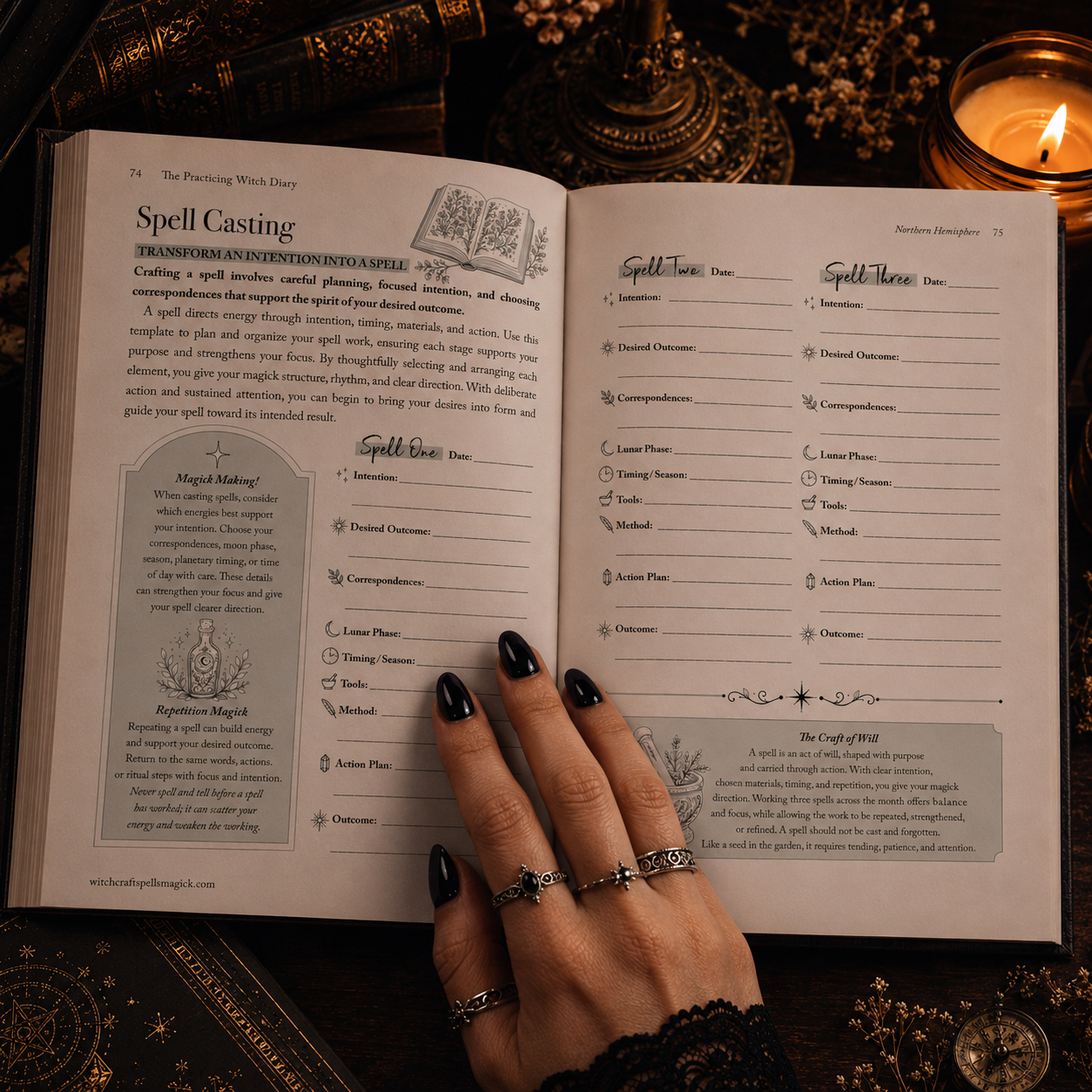 The Practicing Witch Diary 2027 – Book of Shadows