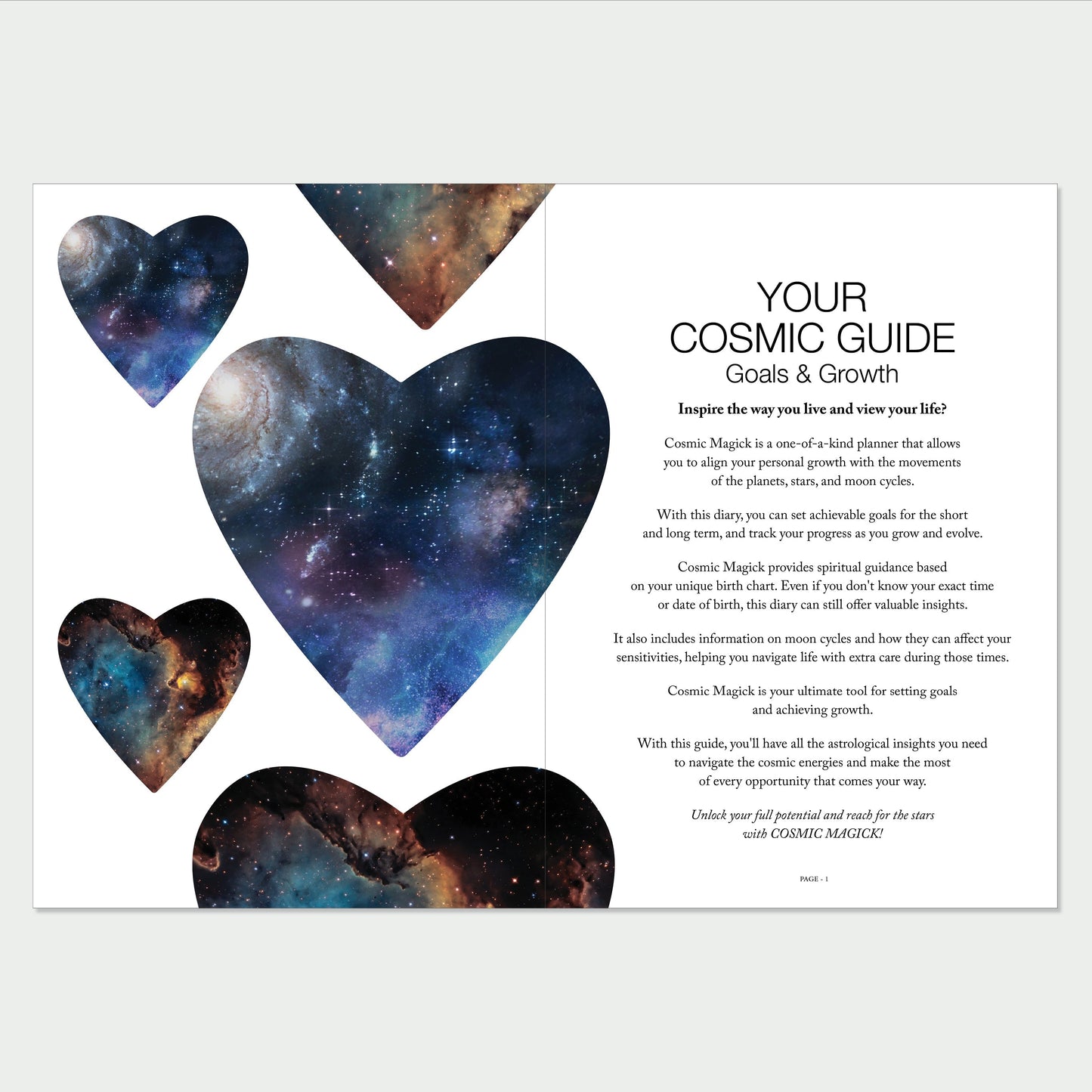 Cosmic Magick - Hardback - Astrological Guide 2024: Goals and Growth through Astrology