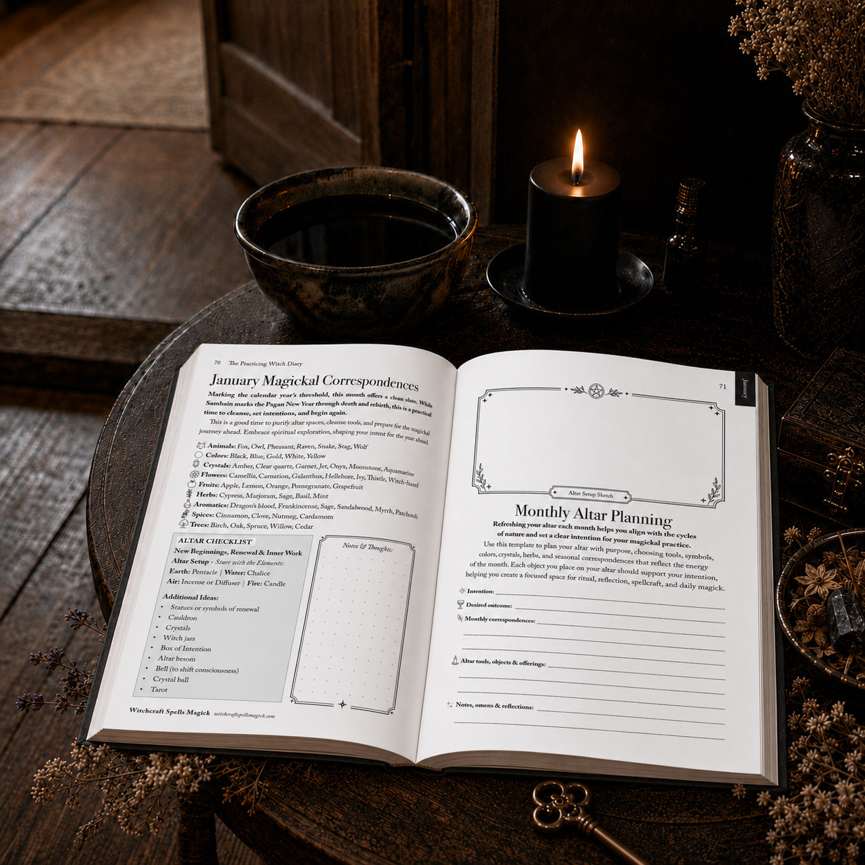 The Practicing Witch Diary 2027 – Book of Shadows