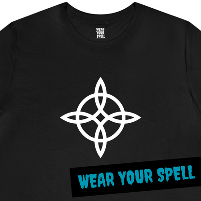 WEAR YOUR SPELL Witch T-shirt. Witch Charm Empowerment Spell. Magickal correspondence: Candle, Amethyst & Lavender
