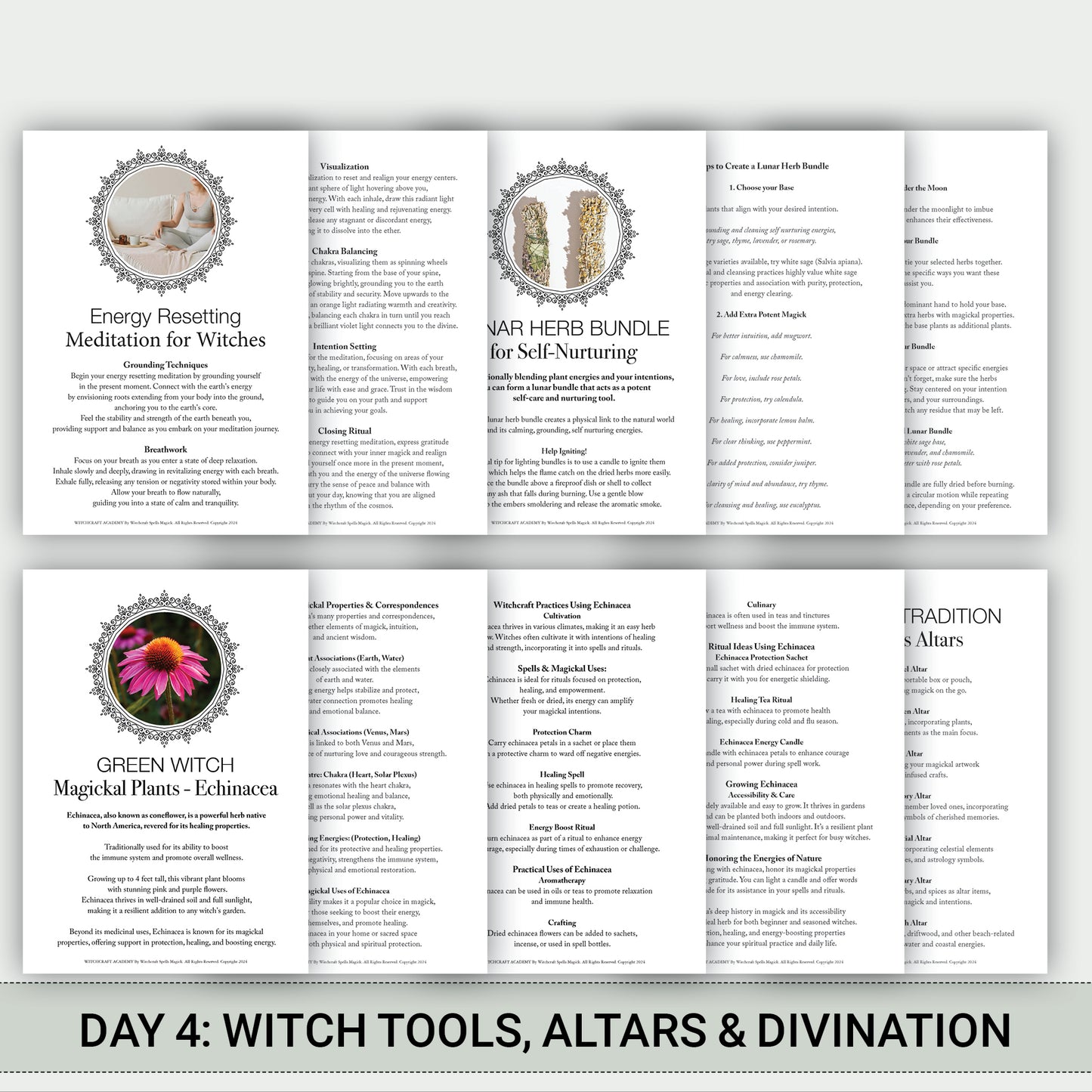 Witch's MEGA Bundle: Witchcraft Academy - Day 1–4 Bundles