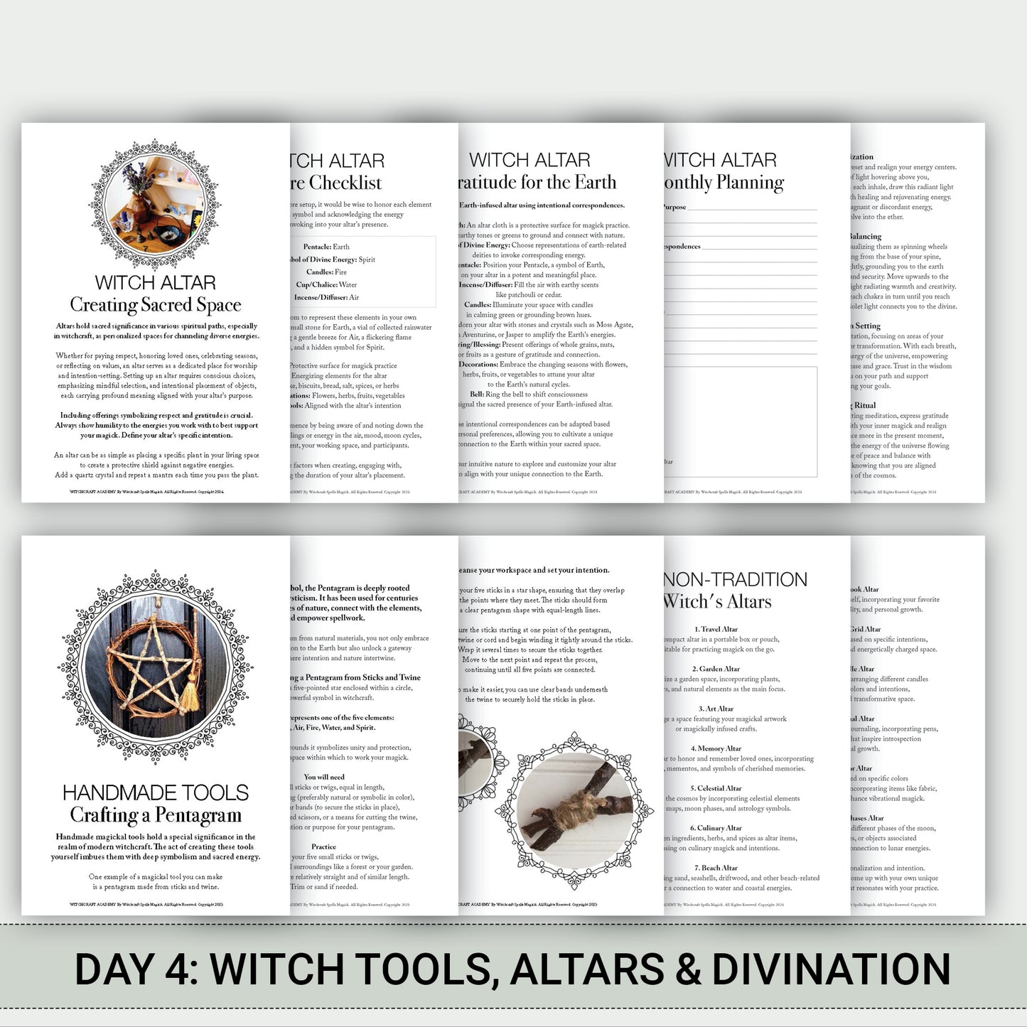 Witch's MEGA Bundle: Witchcraft Academy - Day 1–4 Bundles