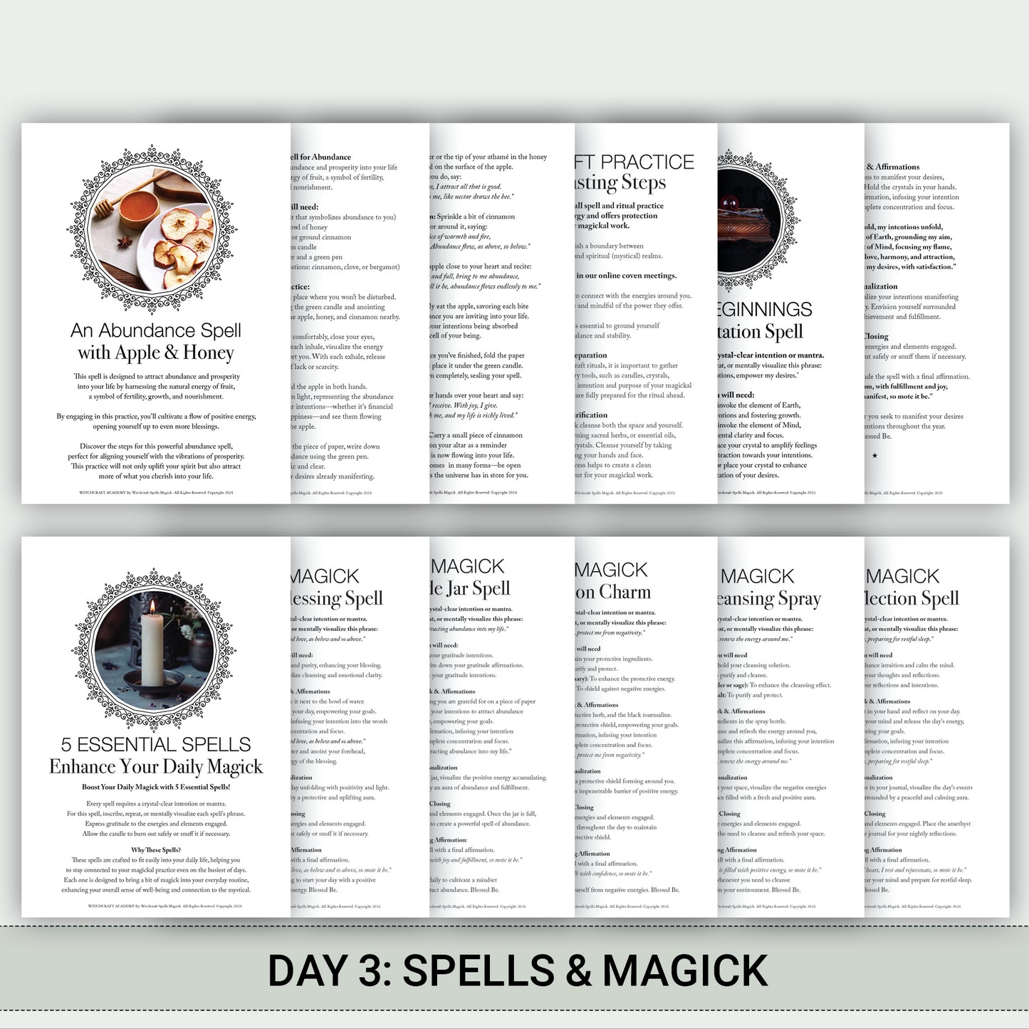 Witch's MEGA Bundle: Witchcraft Academy - Day 1–4 Bundles