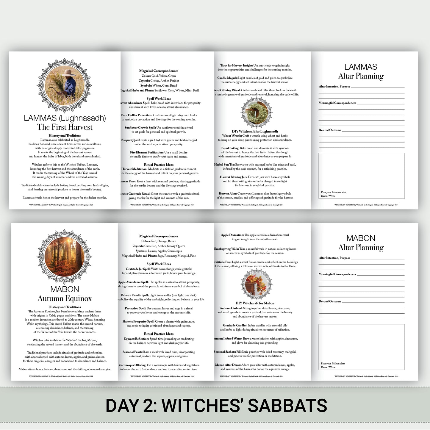 Witch's MEGA Bundle: Witchcraft Academy - Day 1–4 Bundles