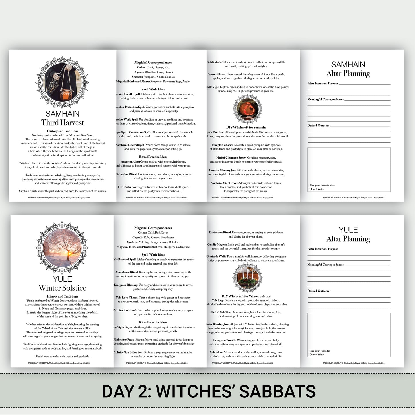 Witch's MEGA Bundle: Witchcraft Academy - Day 1–4 Bundles