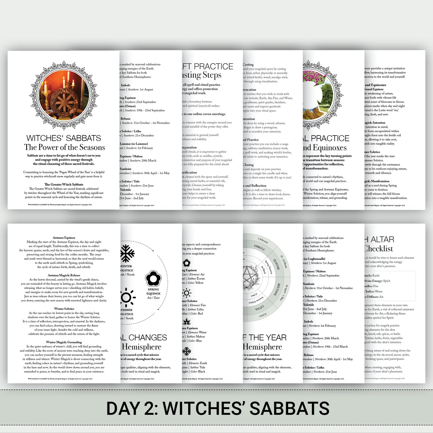 Witch's MEGA Bundle: Witchcraft Academy - Day 1–4 Bundles