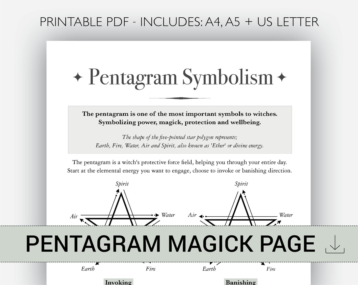 Pentagram Magick - The Witches Symbol