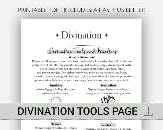Divination Tools and Techniques